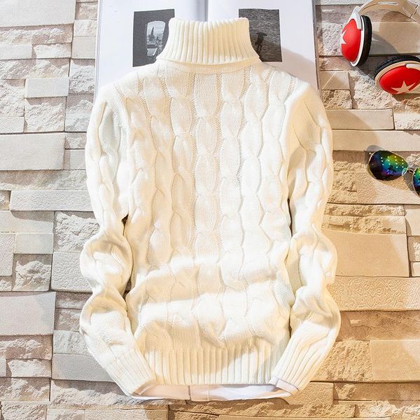 men's sweaters winter thick sweater men turtleneck slim fit knitting warm christmas and pullover, White;black
men's sweaters winter thick sweater men turtleneck slim fit knitting warm christmas and pullover, White;black