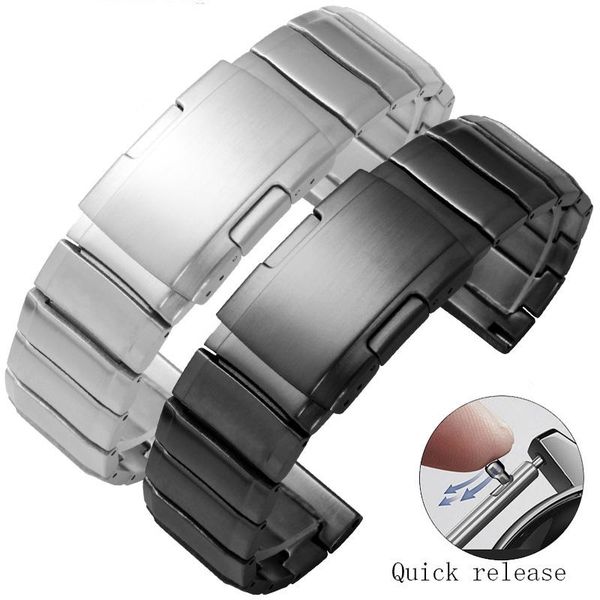 watch bands solid stainless steel watchband 20 22mm silver black bracelet for huawei watch2 gt pro honor magic2 fine chain quick, Black;brown
watch bands solid stainless steel watchband 20 22mm silver black bracelet for huawei watch2 gt pro honor magic2 fine chain quick, Black;brown