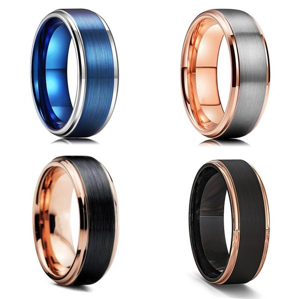 wedding rings fdlk fashion 8mm black and rose gold stainless steel ring surface brushed men's band jewelry size 6-13, Slivery;golden
wedding rings fdlk fashion 8mm black and rose gold stainless steel ring surface brushed men's band jewelry size 6-13, Slivery;golden