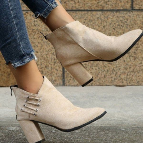 dress shoes senhoras elegantes do vintage nude camurça tornozelo botas femininas outono inverno básico confortável plana chelsea apontou toe, Black
dress shoes senhoras elegantes do vintage nude camurça tornozelo botas femininas outono inverno básico confortável plana chelsea apontou toe, Black