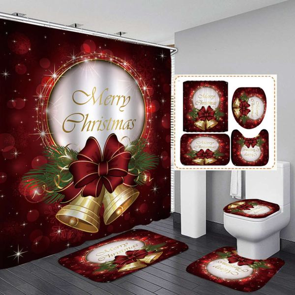 christmas bell hd digital printing waterproof shower curtain durable bathroom curtain
christmas bell hd digital printing waterproof shower curtain durable bathroom curtain