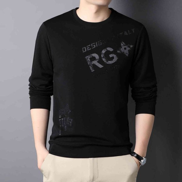 men's long sleeved t-shirt, young middle-aged casual round neck sweater, men's autumn and winter 21, with printed t-shirt at the, White;black
men's long sleeved t-shirt, young middle-aged casual round neck sweater, men's autumn and winter 21, with printed t-shirt at the, White;black