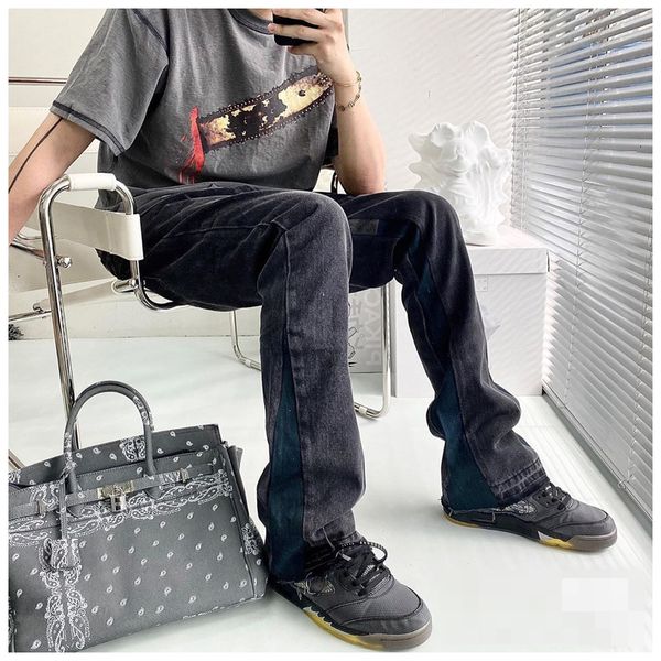 2021 new retro horn straight pants skateboard high street washed old hip hop wide-leg jeans men's etyz, Blue
2021 new retro horn straight pants skateboard high street washed old hip hop wide-leg jeans men's etyz, Blue