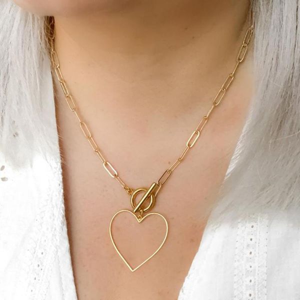 pendant necklaces designer original metal big peach heart necklace bohemian style fashion simple net red jewelry gift for girls, Silver
pendant necklaces designer original metal big peach heart necklace bohemian style fashion simple net red jewelry gift for girls, Silver
