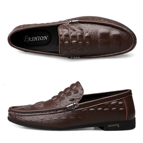 dress shoes men casual genuine leather pattern cowhide luxury brand fashion breathable fashion slip on soft moccasins oy, Black
dress shoes men casual genuine leather pattern cowhide luxury brand fashion breathable fashion slip on soft moccasins oy, Black