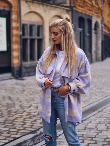 2021 new elegant sweet plaid wool shirts ladies'fashionable ladies' pockets turn-down collar check out cute jacket girls fancy str, Black;brown
2021 new elegant sweet plaid wool shirts ladies'fashionable ladies' pockets turn-down collar check out cute jacket girls fancy str, Black;brown