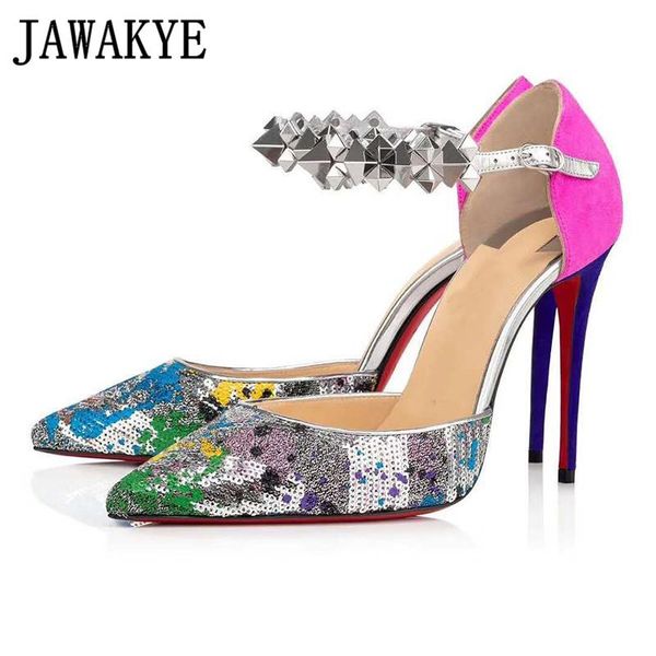 dress shoes colorful sequined high heel mary janes women rivets ankle buckle pointed toe stiletto pumps formal party, Black
dress shoes colorful sequined high heel mary janes women rivets ankle buckle pointed toe stiletto pumps formal party, Black