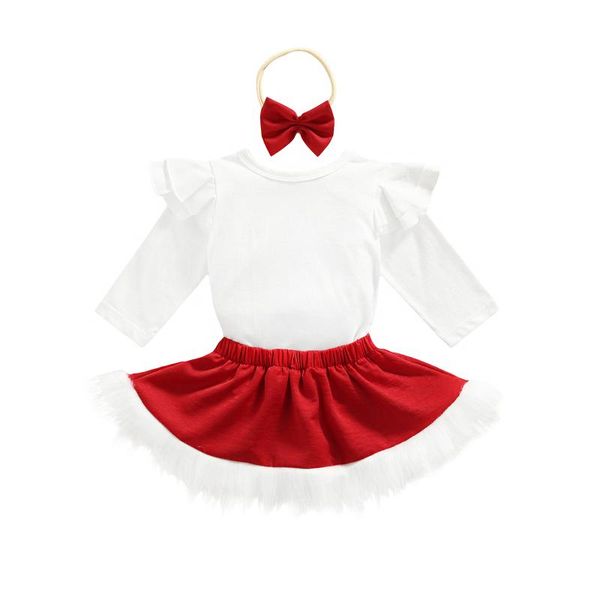 clothing sets 3pcs baby christmas outfit, solid color long-sleeve romper + fluffy skirt headband for toddler girls, 0-24 months, White
clothing sets 3pcs baby christmas outfit, solid color long-sleeve romper + fluffy skirt headband for toddler girls, 0-24 months, White