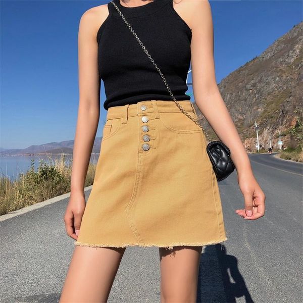 skirts 2021 women's summer denim skirt buckle versatile slim slimming irregular hip, Black
skirts 2021 women's summer denim skirt buckle versatile slim slimming irregular hip, Black