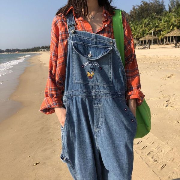 women's pants & capris summer korean cartoon dog embroidery loose casula fashion denim overalls female, Black;white
women's pants & capris summer korean cartoon dog embroidery loose casula fashion denim overalls female, Black;white