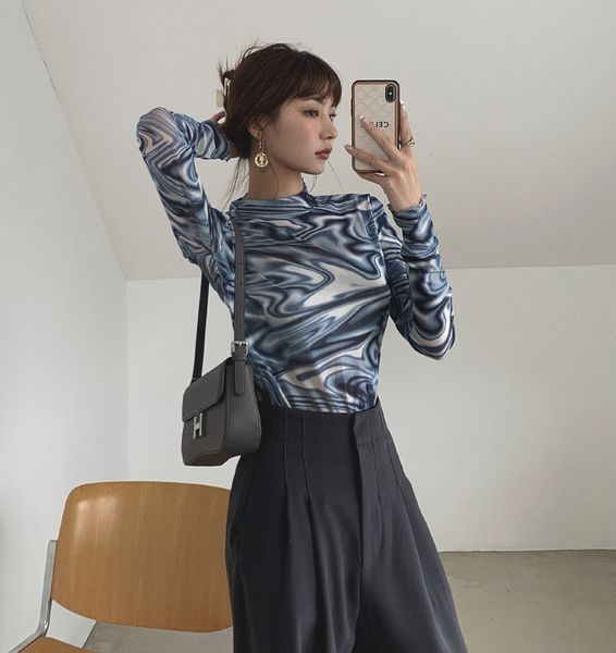 women's t shirt half high collar long sleeve t-shirt bottoming shirt women's 2021 autumn korean tie dyeing slim round neck top, White
women's t shirt half high collar long sleeve t-shirt bottoming shirt women's 2021 autumn korean tie dyeing slim round neck top, White