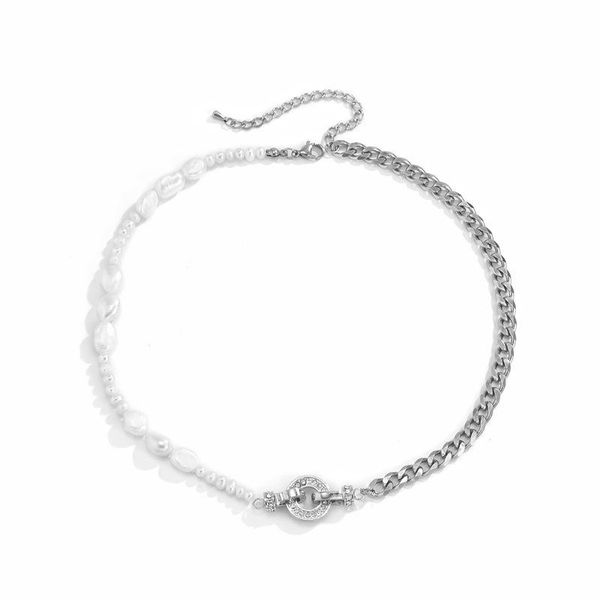 chokers potcet korea 2021 fashion trend women's stainless steel pearl titanium necklace lock bone chain retro hip hop jewelry, Golden;silver
chokers potcet korea 2021 fashion trend women's stainless steel pearl titanium necklace lock bone chain retro hip hop jewelry, Golden;silver
