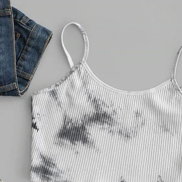 tie dye ribbed slim strpa tank women crop summer 2021 casual sleeveless tee street fashion cute ladies, White
tie dye ribbed slim strpa tank women crop summer 2021 casual sleeveless tee street fashion cute ladies, White