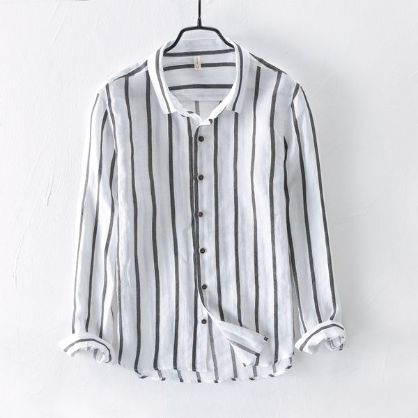 2021 new striped linen men brand fashion long-sleeved shirt mens casual -3xl dropshipping shirts male autumn camisa s4eb, White
2021 new striped linen men brand fashion long-sleeved shirt mens casual -3xl dropshipping shirts male autumn camisa s4eb, White