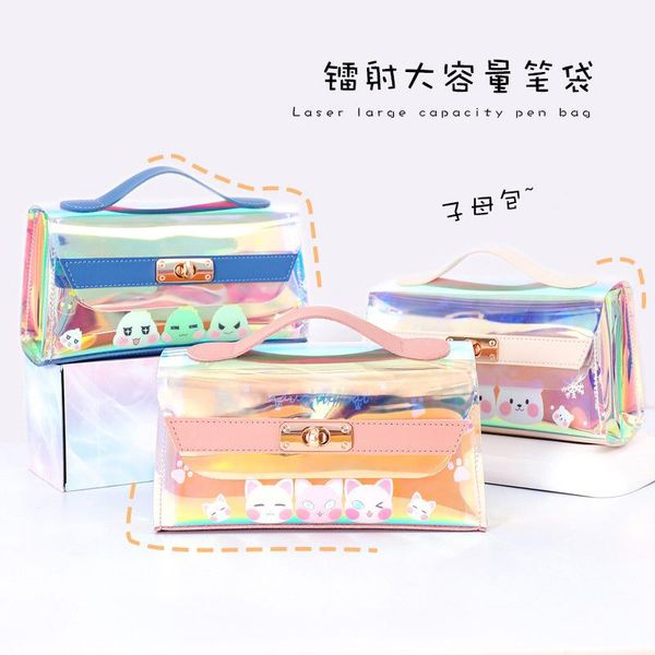 cosmetic bags & cases 1+1 pencil women waterproof large capacity pu school supplies cute stationery gift girls concise storage organizer mo4
cosmetic bags & cases 1+1 pencil women waterproof large capacity pu school supplies cute stationery gift girls concise storage organizer mo4