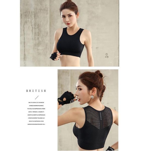 women's rimless breathable mesh black blue purple shockproof pad sports gym running yoga vest sports bra underwear, White;black
women's rimless breathable mesh black blue purple shockproof pad sports gym running yoga vest sports bra underwear, White;black
