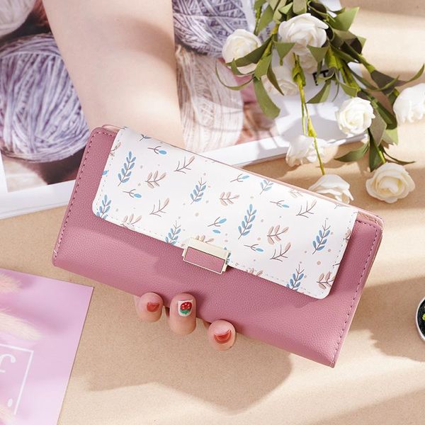 wallets girl wallet long small fresh color matching floral print large capacity women cute, Red;black
wallets girl wallet long small fresh color matching floral print large capacity women cute, Red;black