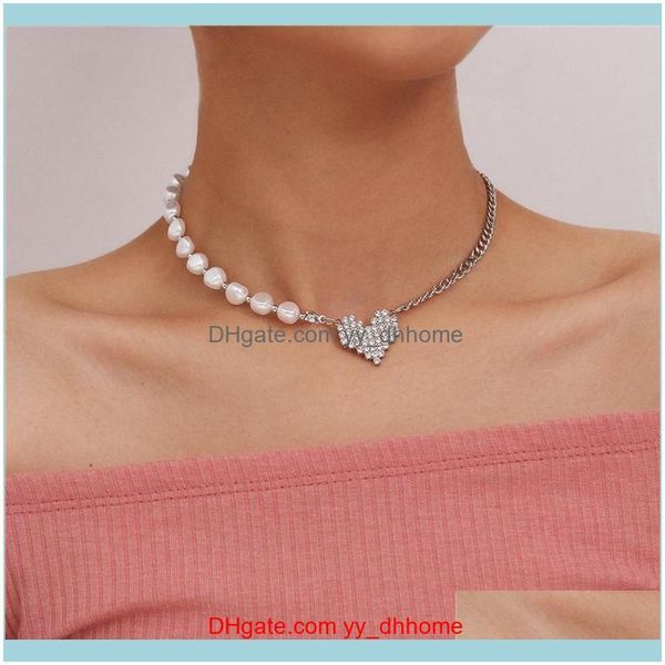 & pendants jewelryimitation pearl choker necklace for women collar rhinestone heart pendant punk jewelry fashion necklaces drop delivery 202, Silver
& pendants jewelryimitation pearl choker necklace for women collar rhinestone heart pendant punk jewelry fashion necklaces drop delivery 202, Silver