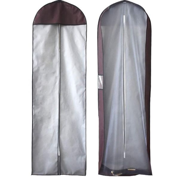 clothing & wardrobe storage trailing wedding dress dust cover long clothes robe bag dustproof protection brown 180x58x15cm jd046
clothing & wardrobe storage trailing wedding dress dust cover long clothes robe bag dustproof protection brown 180x58x15cm jd046