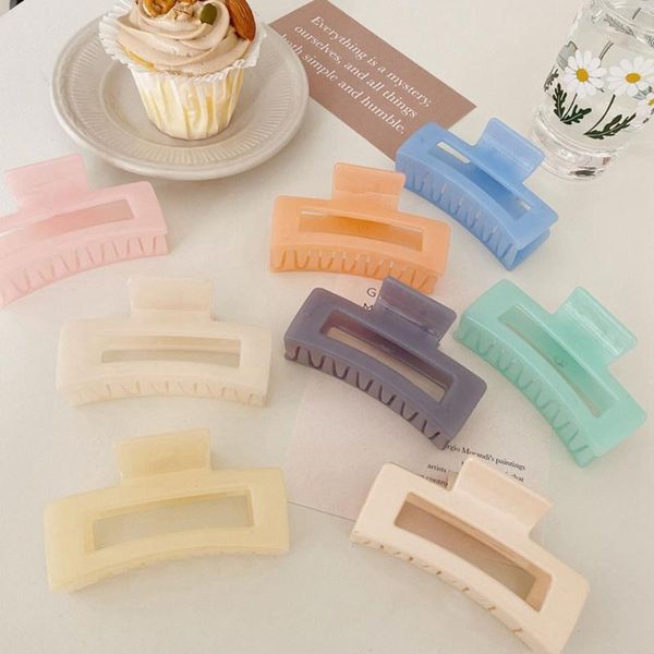 hair accessories rectangle solid color plastic grab clips women korean for girls buckle bath ponytail holder
hair accessories rectangle solid color plastic grab clips women korean for girls buckle bath ponytail holder