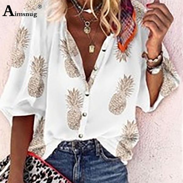 women's blouses & shirts aimsnug women blouse long sleeve shirt pineapple print ladies mandarin collar elegant plus size 5xl casual fe, White
women's blouses & shirts aimsnug women blouse long sleeve shirt pineapple print ladies mandarin collar elegant plus size 5xl casual fe, White