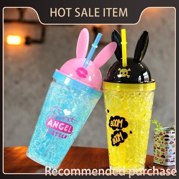 gift coffee cartoon plastic drink fashion cute bunny ears straws ice bottle summer water bottle cold student creative drinkware hwd5094 mfuh, Red;black
gift coffee cartoon plastic drink fashion cute bunny ears straws ice bottle summer water bottle cold student creative drinkware hwd5094 mfuh, Red;black