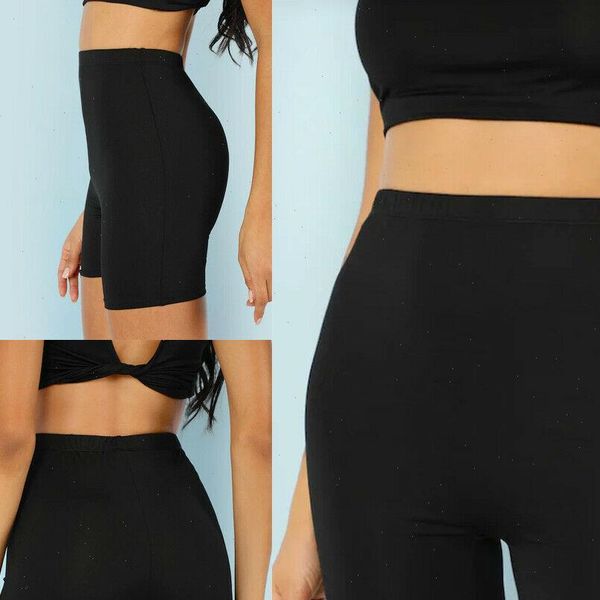 womens stretch biker bike shorts elastic high waist short fitness workout spandex leggins knee length shorts s xl, White;black
womens stretch biker bike shorts elastic high waist short fitness workout spandex leggins knee length shorts s xl, White;black