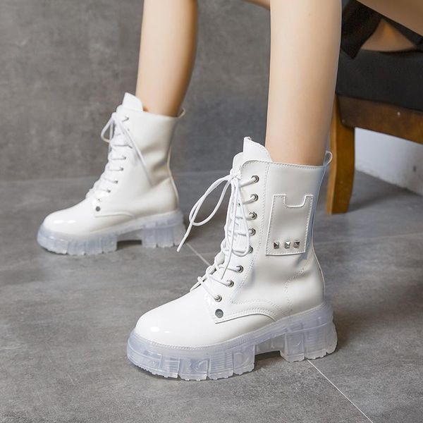 boots platform women autumn winter keep warm soft bottom non-slip mid boot fashion lacing woman motorcycle, Black
boots platform women autumn winter keep warm soft bottom non-slip mid boot fashion lacing woman motorcycle, Black