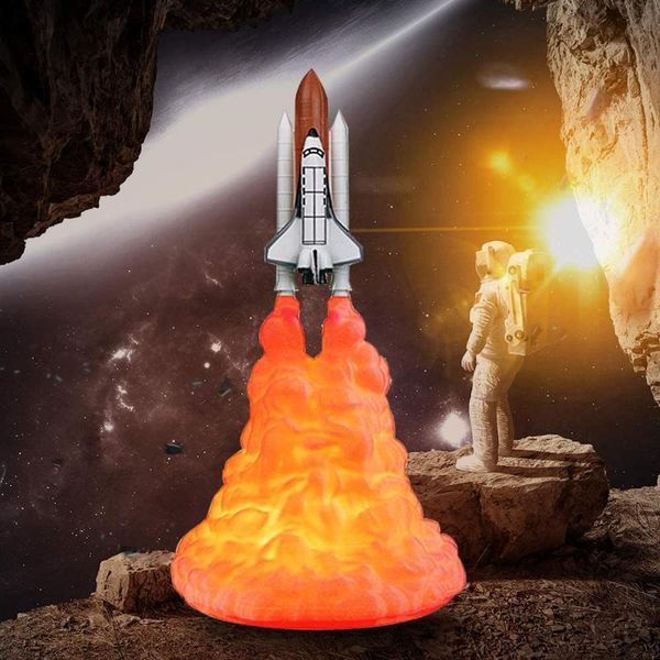 night lights 3d print rocket lamp led space shuttle light usb rechargeable moon for lover girls boys bedroom home decoration
night lights 3d print rocket lamp led space shuttle light usb rechargeable moon for lover girls boys bedroom home decoration