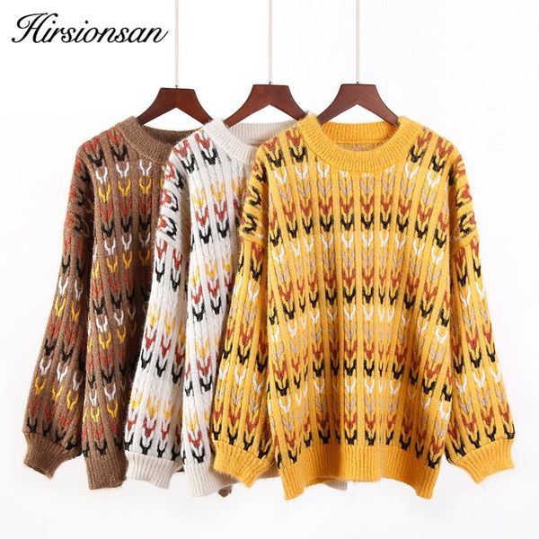 women's sweaters hirsionsan autumn winter sweater women knitted thick warm pullover casual loose jumper elegant long sleeve pull femme, White;black
women's sweaters hirsionsan autumn winter sweater women knitted thick warm pullover casual loose jumper elegant long sleeve pull femme, White;black