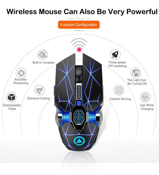 mice led backlight 2.4g usb 1600dpi gaming mouse rechargeable wireless silent computer accessories
mice led backlight 2.4g usb 1600dpi gaming mouse rechargeable wireless silent computer accessories