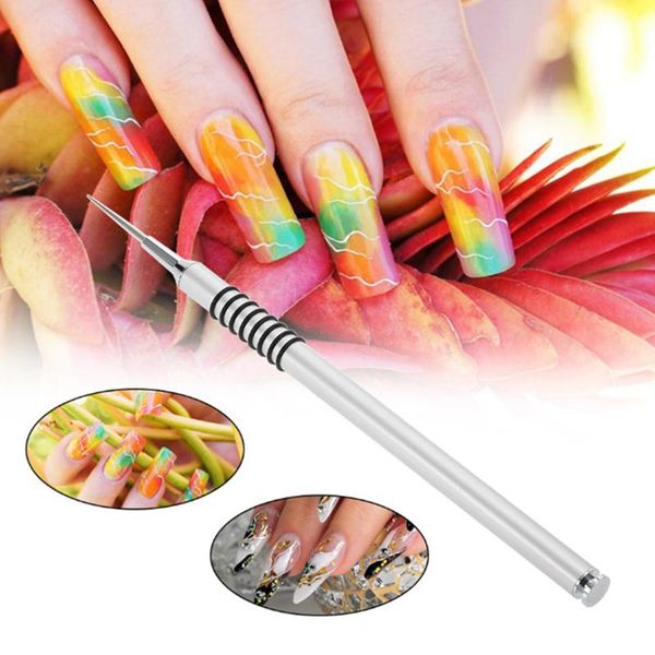 nail art kits 1pc pen manicure slender needle drawing painting brush metal handle design diy tool dotting tools
nail art kits 1pc pen manicure slender needle drawing painting brush metal handle design diy tool dotting tools