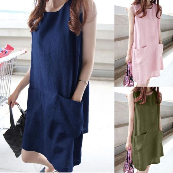 casual dresses fashion dress 2021 spring summer women o-neck sleeveless solid loose pockets cotton linen mini vestidos #40, Black;gray
casual dresses fashion dress 2021 spring summer women o-neck sleeveless solid loose pockets cotton linen mini vestidos #40, Black;gray
