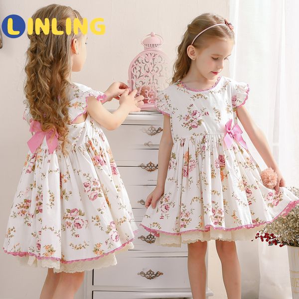 linling children spanish style sweet dress floral lolita bow print floral classic retro ruffles party kids cute girl dress v441 210303, Red;yellow
linling children spanish style sweet dress floral lolita bow print floral classic retro ruffles party kids cute girl dress v441 210303, Red;yellow