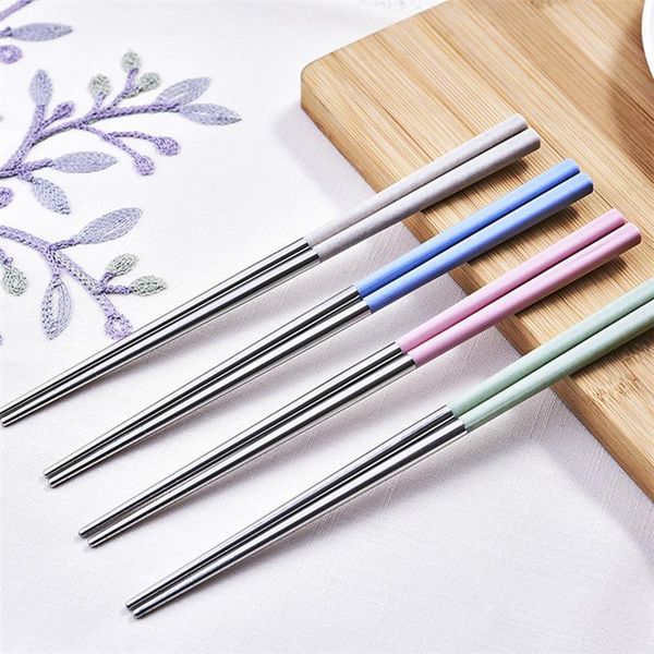 chopsticks zollor 1 pair wheat straw stainless steel chopstick portable travel reusable sticks for sushi tableware
chopsticks zollor 1 pair wheat straw stainless steel chopstick portable travel reusable sticks for sushi tableware
