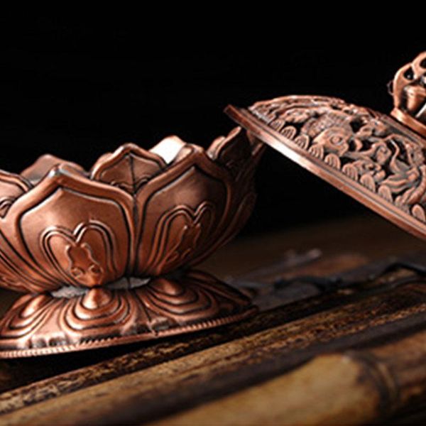 fragrance lamps mini tibetan lotus designed alloy metal bronze craft incense burner home decor
fragrance lamps mini tibetan lotus designed alloy metal bronze craft incense burner home decor