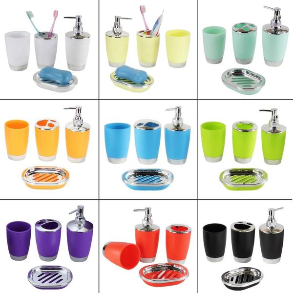 bath accessory set 4 pcs/set bathroom suit plastic shampoo press bottle wash gargle cup toothbrush holder soap dish accessories 2021ing
bath accessory set 4 pcs/set bathroom suit plastic shampoo press bottle wash gargle cup toothbrush holder soap dish accessories 2021ing