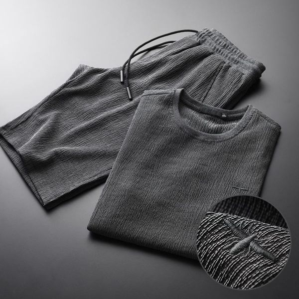 men's tracksuits classic summer men sets plus size 3xl 4xl luxury sport short sleeve man sets(t-shirts+pants) wrinkle slim mens with, Gray
men's tracksuits classic summer men sets plus size 3xl 4xl luxury sport short sleeve man sets(t-shirts+pants) wrinkle slim mens with, Gray