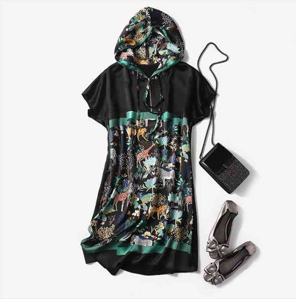 plus size hooded casual womens dress loose print femme short sleeve hoody, Black;gray
plus size hooded casual womens dress loose print femme short sleeve hoody, Black;gray