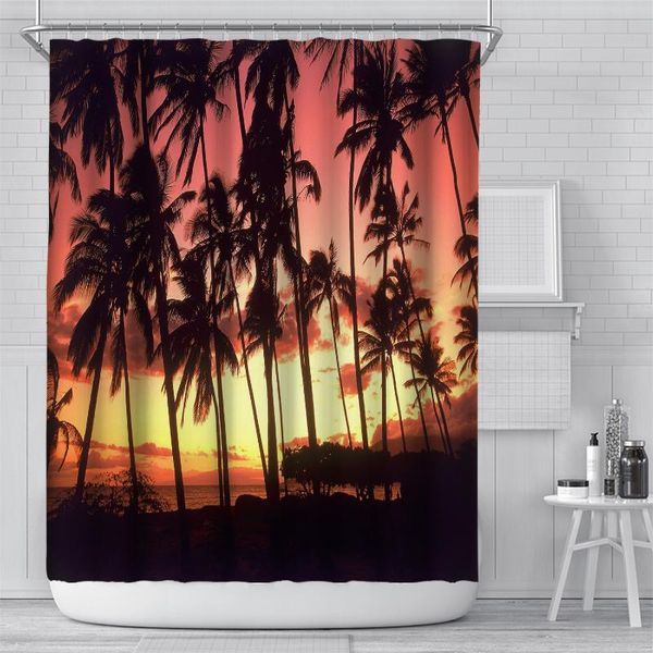 shower curtains tropical sunset palm tree curtain set with 12 hooks bathroom decoration
shower curtains tropical sunset palm tree curtain set with 12 hooks bathroom decoration