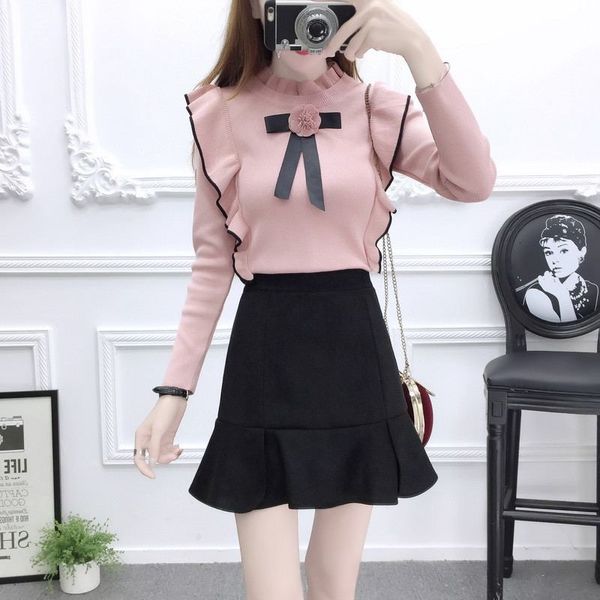 2021 new autumn winter women sweet knitted sets ladies elegant ruffles sweater and skirt suits female vintage 2 piece set outfits f74q1kq, Black;gray
2021 new autumn winter women sweet knitted sets ladies elegant ruffles sweater and skirt suits female vintage 2 piece set outfits f74q1kq, Black;gray
