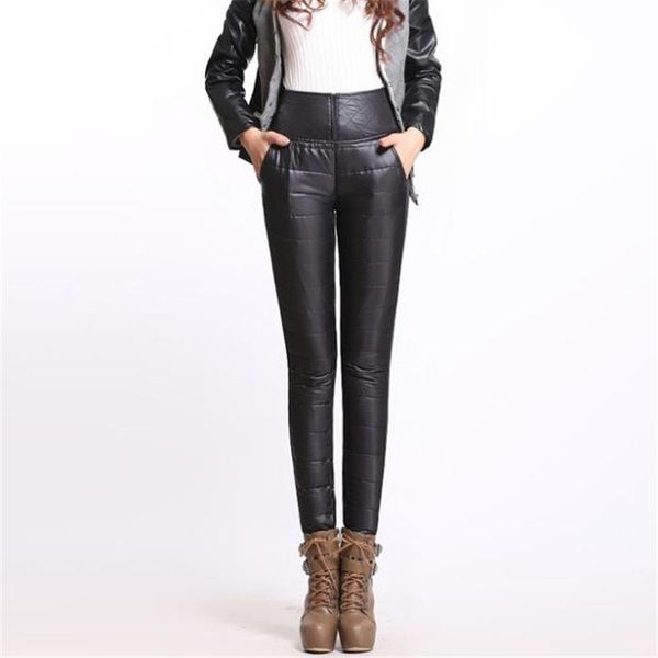 women's pants & capris woman plus size winter slim down lady pu patchwork thicken trousers female waterproof warm, Black;white
women's pants & capris woman plus size winter slim down lady pu patchwork thicken trousers female waterproof warm, Black;white
