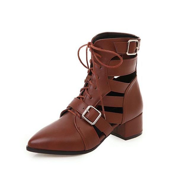 boots sell manufacturer cut out booties lace up cool pointy toe buckle decor autumn shoes chunky medium heels casual street, Black
boots sell manufacturer cut out booties lace up cool pointy toe buckle decor autumn shoes chunky medium heels casual street, Black