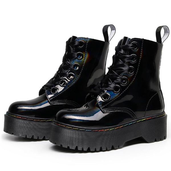 boots women ankle 2021 winter ladies heels snow platform shoes female chunky bright leather flat booties botas mujer, Black
boots women ankle 2021 winter ladies heels snow platform shoes female chunky bright leather flat booties botas mujer, Black