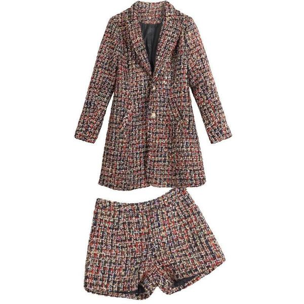 europe the united states tender spring autumn and winter fashion ladies of new temperament jacket plaid shorts two-piece suit euiz, Gray
europe the united states tender spring autumn and winter fashion ladies of new temperament jacket plaid shorts two-piece suit euiz, Gray