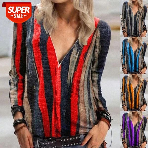 women's striped t shirts autumn fashion 2020 new deep v neck long sleeve loose tee plus size s-5xl wdc5799 #4v29, White
women's striped t shirts autumn fashion 2020 new deep v neck long sleeve loose tee plus size s-5xl wdc5799 #4v29, White