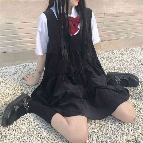 japanese ulzzang uniform female casual female school dress fashion chic summer loose harajuku preppy ins kawaii dress, Black;gray
japanese ulzzang uniform female casual female school dress fashion chic summer loose harajuku preppy ins kawaii dress, Black;gray