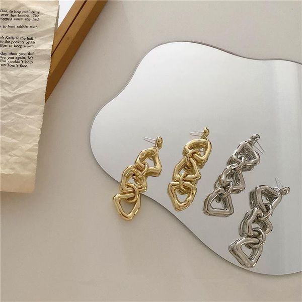 dangle & chandelier aomu 2021 korea vintage geometric triangle tassel earrings metal gold silver color long drop earring for women jewelry
dangle & chandelier aomu 2021 korea vintage geometric triangle tassel earrings metal gold silver color long drop earring for women jewelry