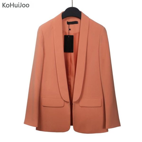 women's suits & blazers kohuijoo 2021 ladies spring eleagnt office for women slim lapel collar long sleeve business blazer jacket femal, White;black
women's suits & blazers kohuijoo 2021 ladies spring eleagnt office for women slim lapel collar long sleeve business blazer jacket femal, White;black
