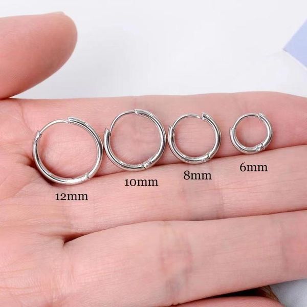 hoop & huggie 20211 pair small earrings stainless steel circle round for women men ear bone buckle gift party jewelry, Golden;silver
hoop & huggie 20211 pair small earrings stainless steel circle round for women men ear bone buckle gift party jewelry, Golden;silver